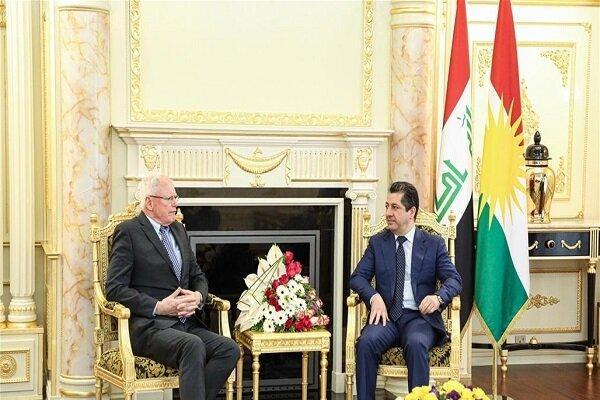 هیات آمریکایی با مسرور بارزانی دیدار کرد هیات آمریکایی با شادمان بارزانی دیدار کرد