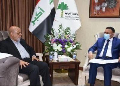 خبرنگاران تأکید بر همکاری های بهداشتی در دیدار سفیر ایران با وزیر عراقی